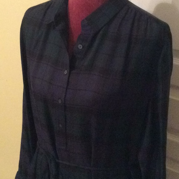 LOFT Dresses & Skirts - Tartan Shirt Dress